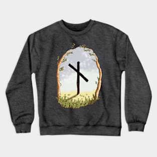 rune naudiz - magical symbol Crewneck Sweatshirt